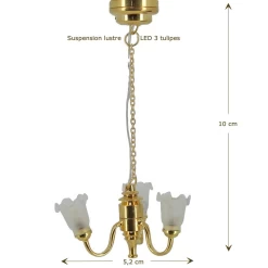 Lustre-suspension-LED-luminaire-eclairage-spot-lampe-lustre-pour-maison-de-poupee-miniature-echelle-1-12e-CR-2205
