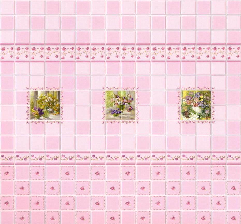 Carrelage mural avec image florale