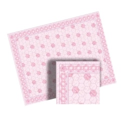 Alternative view of Carrelage sol - Hexagone - Rose