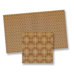 Alternative view of Papier peint - Damassé rouge et or