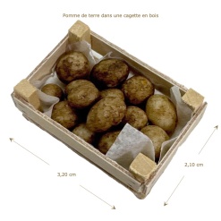 Alternative view of Pommes de terre dans une cagette bois