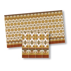 Alternative view of Carrelage mural - Méditerranéen