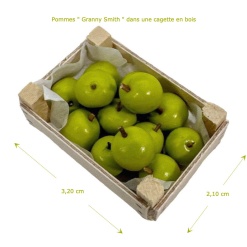 Alternative view of Pommes Granny Smith dans une cagette bois