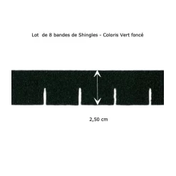 Alternative view of Tuiles / Shingles carrés - Vert