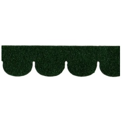 tuiles shingles écailles vert pour toiture miniature 1/12e