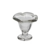 Coupe à glace en verre pour maison de poupée, ustensile miniature réaliste et élégant.