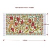 Tapis persan floral miniature avec franges