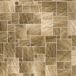 Papier Imitation carrelage de sol pierre ancienne pour maison de poupée