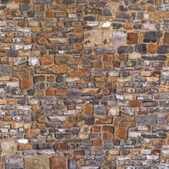 Papier épais imitation ancienne pierre pour revêtement mural miniature.