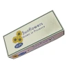 Fleurs de tournesols miniatures en boîte imprimée ouvrante pour maison de poupées.