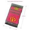 Sac miniature de charbon de bois pour barbecue, réaliste et cousu pour maisons de poupées à l’échelle 1:12.