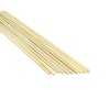 Lot de 10 baguettes carrées en bois clair 4,8 x 4,8 x 300 mm pour créations miniatures