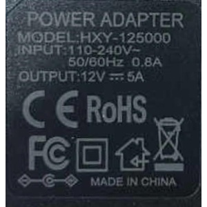 Etiquette d'exemple d'inscription sur un transformateur