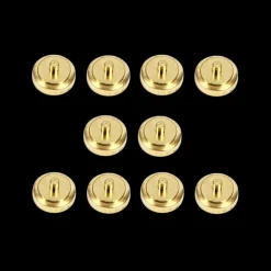 Interrupteur en laiton miniature pour maison de poupée, lot de 10 pièces non fonctionnelles.