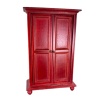 armoire miniature bois acajou vue de face 1/12e
