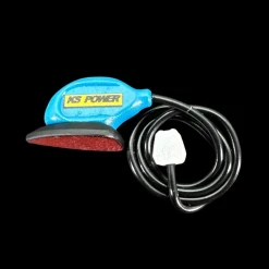 Ponceuse vibrante bleue miniature avec fil pour maison de poupée échelle 1:12. Vue principale