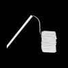 Goulottes en PVC blanc 2 mm x 2 mm pour cacher les câbles électriques en miniature, idéales pour maison de poupée ou projets de modélisme. Avec cable