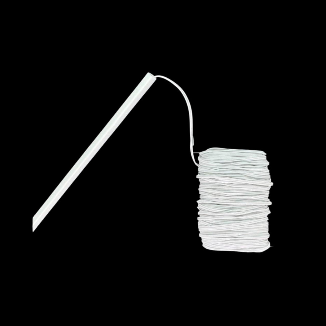 Goulottes en PVC blanc 2 mm x 2 mm pour cacher les câbles électriques en miniature, idéales pour maison de poupée ou projets de modélisme. Avec cable