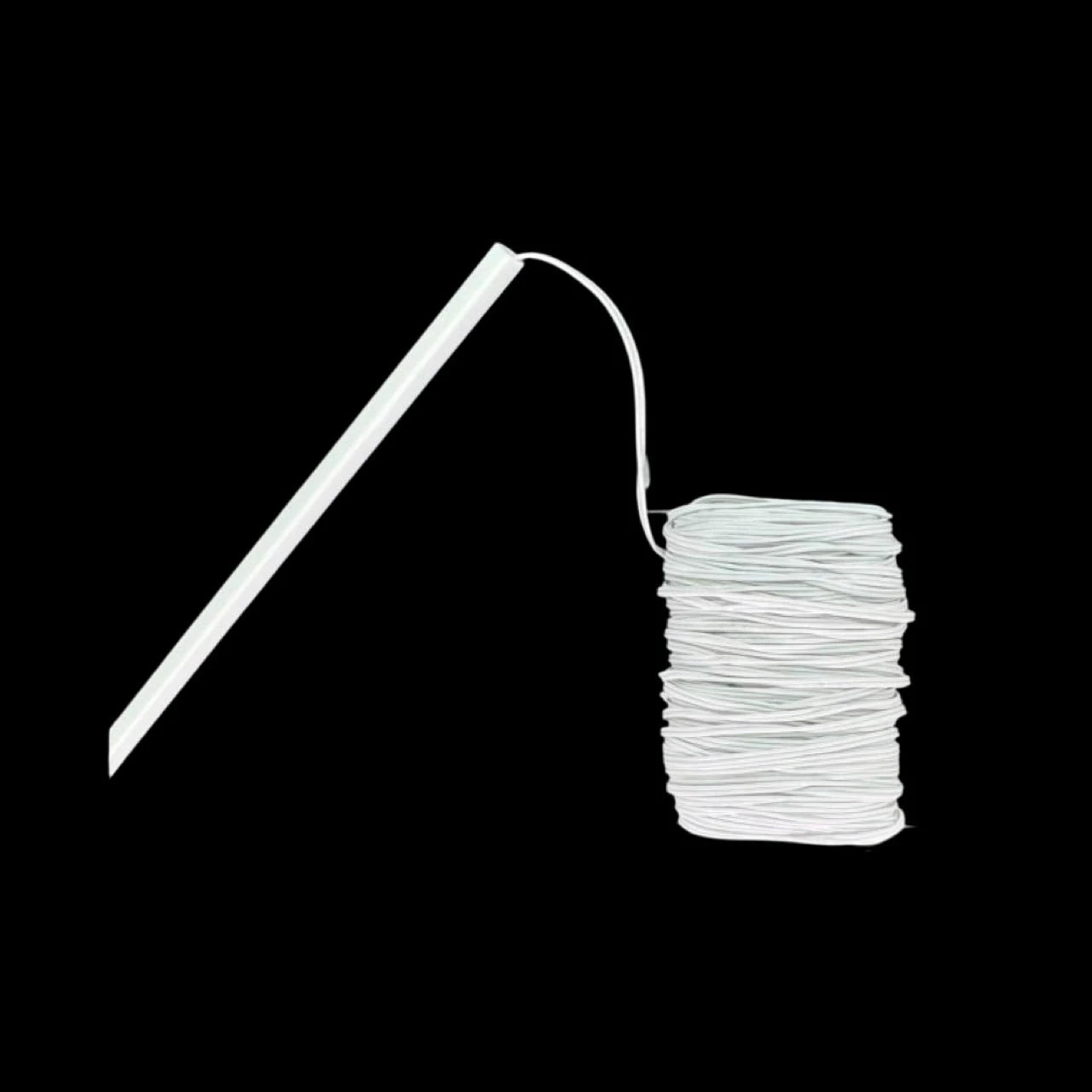 Goulottes en PVC blanc 2 mm x 2 mm pour cacher les câbles électriques en miniature, idéales pour maison de poupée ou projets de modélisme. Avec cable