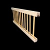 Balustrade en bois brut pour maison de poupée 1/12ᵉ vue diagonale 2
