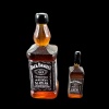 Lot de deux bouteilles Jack Daniel’s en résine ambre — vue principale