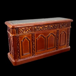 Bureau Victorien miniature en bois — vue de côté