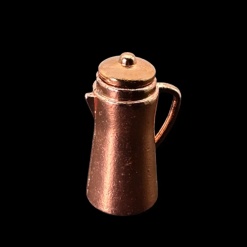 Cafetière en cuivre avec couvercle amovible