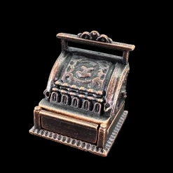 Caisse enregistreuse bronze miniature — vue principale