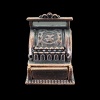 Caisse enregistreuse bronze miniature — vue de face