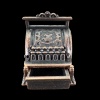 Caisse enregistreuse bronze miniature — vue de face tiroir ouvert