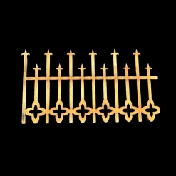 Clôture bois gothique 1/12ᵉ, lot de 4 sections — vue principale