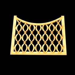 Clôture bois à cercles 1/12ᵉ, lot de 4 sections — vue principale