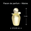 Flacon de parfum en résine 1/12ᵉ — vue principale avec dimensions