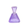 Flacon eau de toilette violet en résine, vue principale fond blanc
