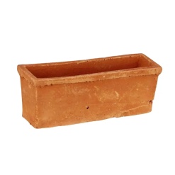 jardinière balconnière miniature terre cuite pour maison de poupée 1/12ᵉ vue principale