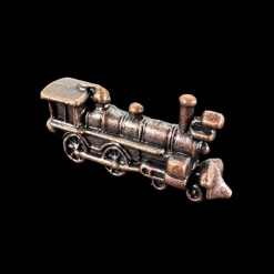 Locomotive en métal style bronze 1/12ᵉ — vue principale