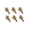 Lot de 6 boutons de porte en laiton doré pour maison de poupée échelle 1/12ᵉ vue principale 6 boutons