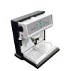 Machine à expresso miniature en métal noir et blanc pour maison de poupée vue principale