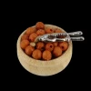 Panier de noix miniature avec pince en métal vue principale