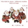 Père Noël résine — vue principale avec dimensions