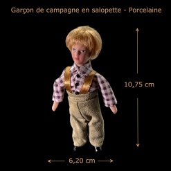 Garçon de campagne miniature vue principale avec dimensions.