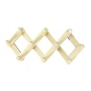 Porte-manteau extensible bois miniature fond blanc