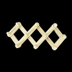 Porte-manteau extensible bois miniature fond noir vue principale