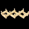 Porte-manteau extensible bois miniature vue de dessus