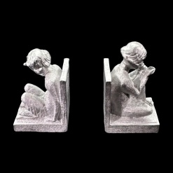 Paire de serre-livres femme en métal — vue principale