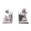 Paire de serre-livres femme en métal — vue principale fond blanc