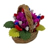 Panier avec fleurs miniature maison de poupée 1/12ᵉ vue principale