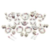 Service de table Roses 40 pièces pour maison de poupée échelle 1/12ᵉ vue principale fond blanc