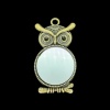 Cadre miroir hibou miniature métal 1/12e