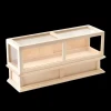 Comptoir vitrine pour magasin 1/12e en bois brut